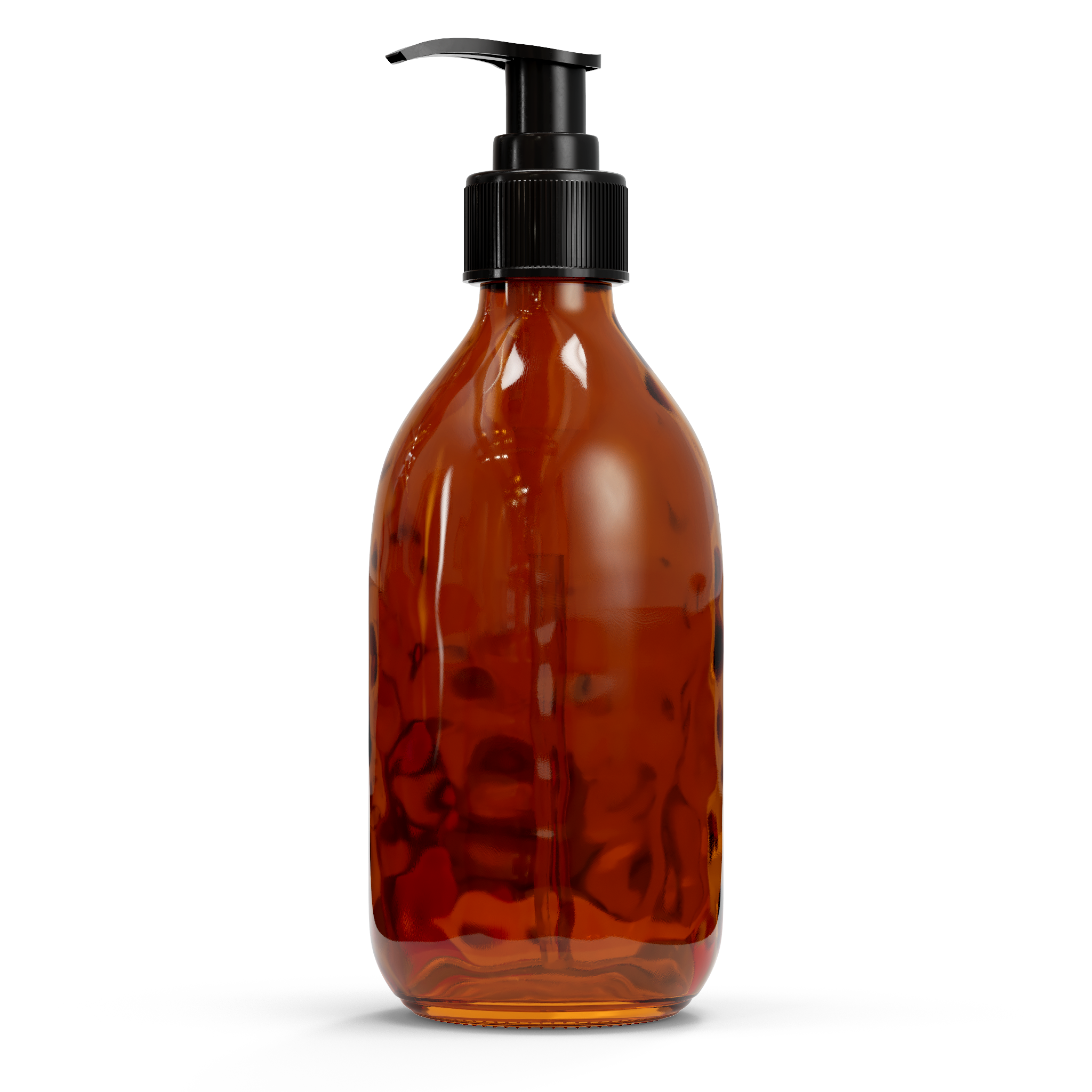 Glasflasche – Braun (einschließlich verschiedener Deckel)