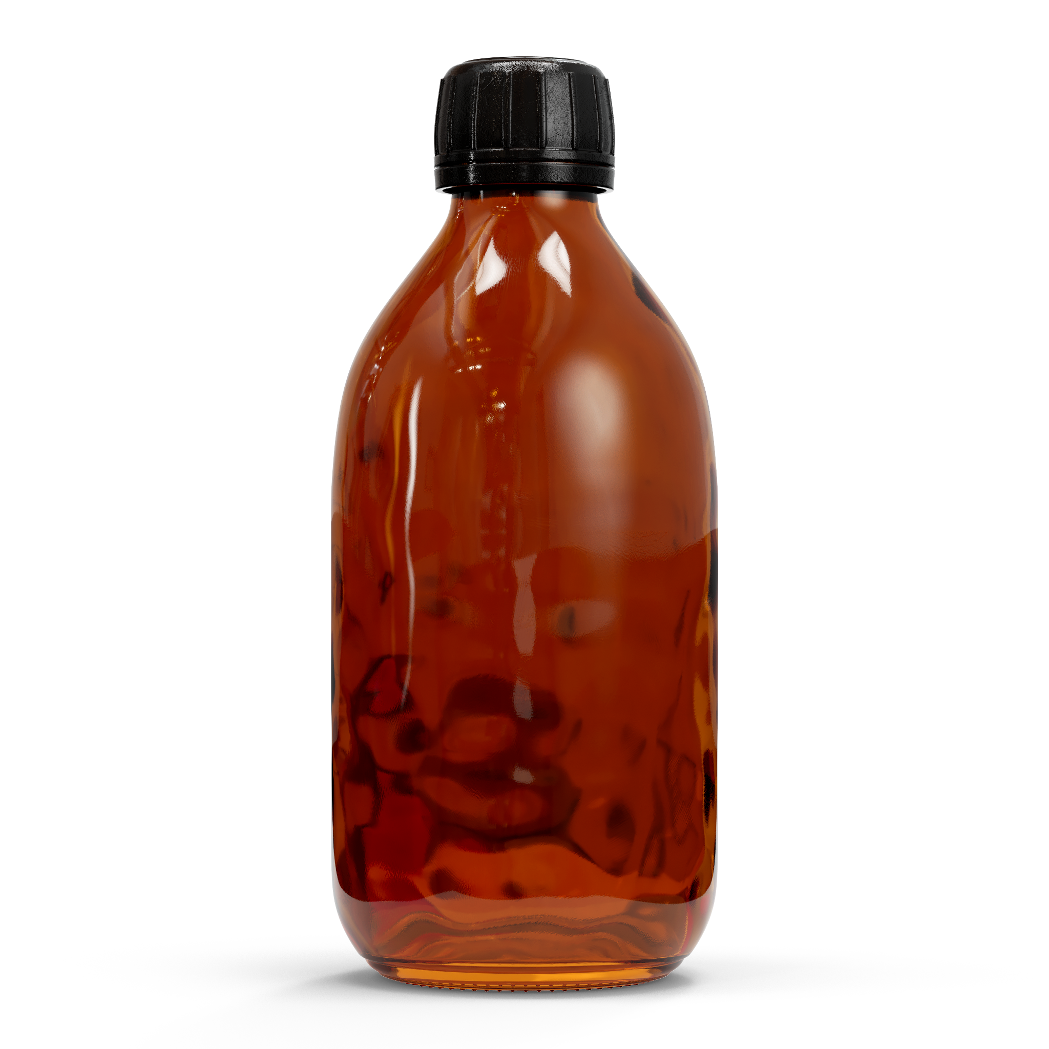 Glasflasche – Braun (einschließlich verschiedener Deckel)