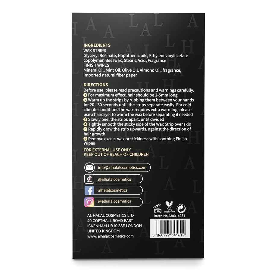 AL-302 RAHEEN WACHSSTREIFEN – Halal Cosmetica