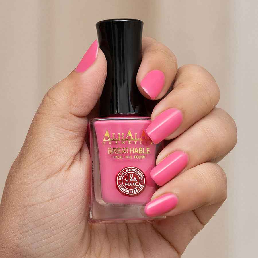 AL-180 HUDA ROZE GLANZENDE NAGELLAK – Halal Cosmetica