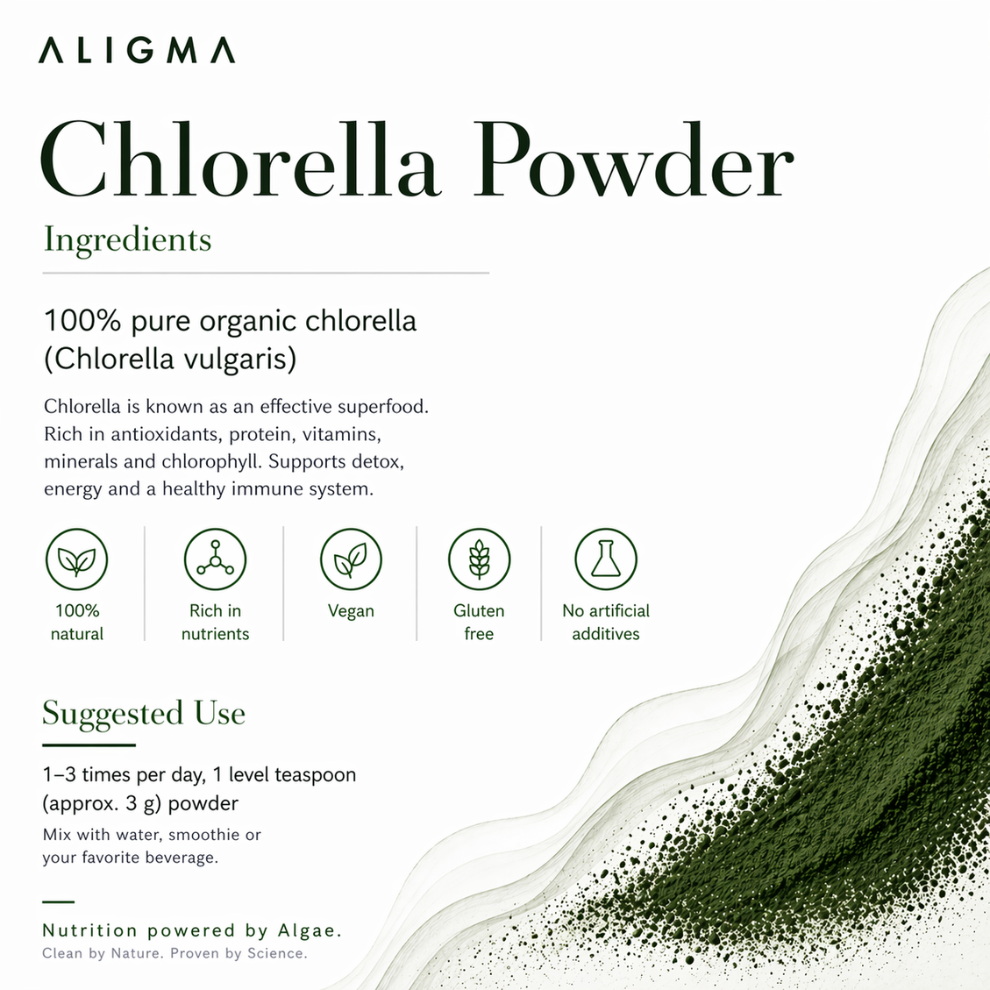 Organisches Chlorella-Pulver 250 Gramm