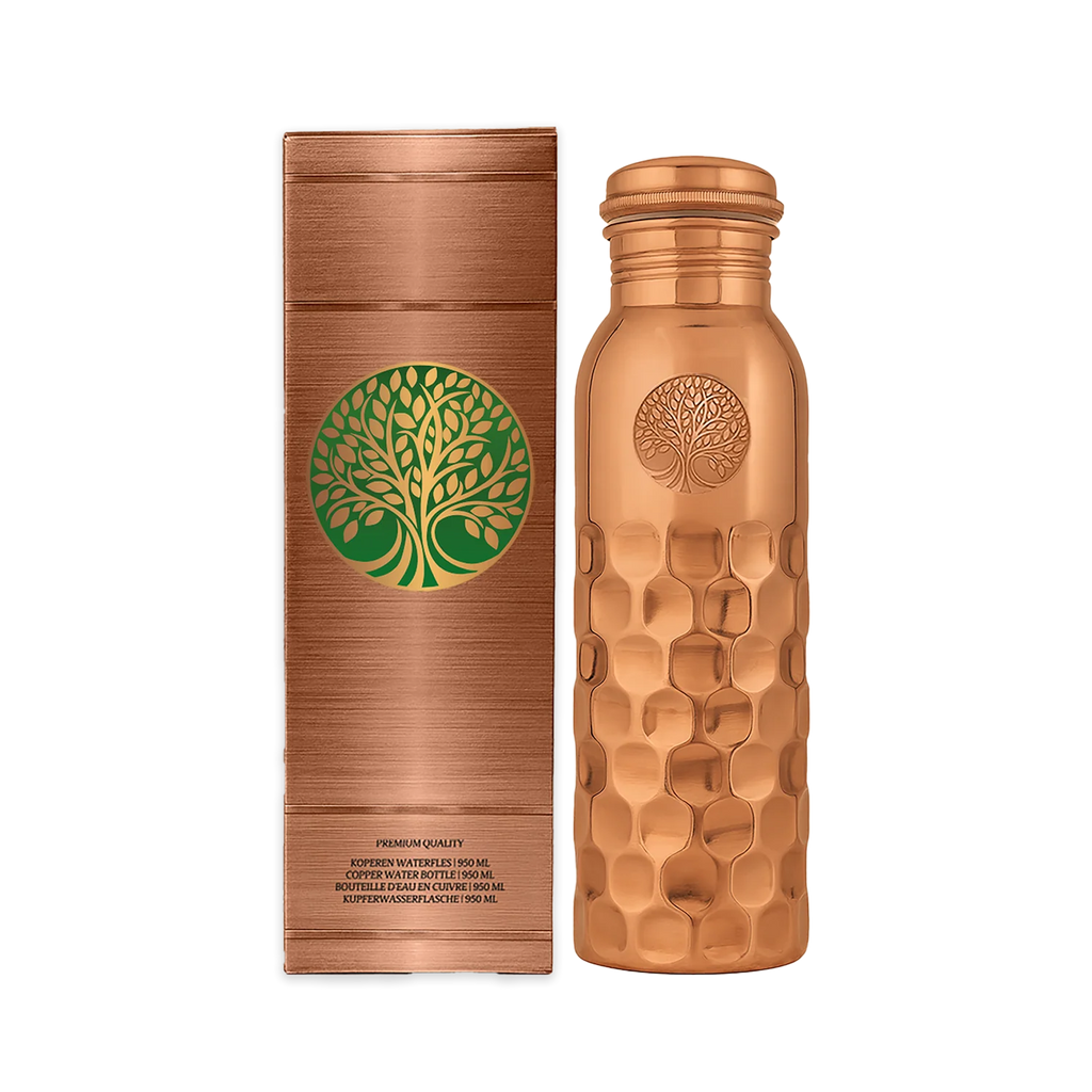 100 % REINE KUPFER-WASSERFLASCHE
