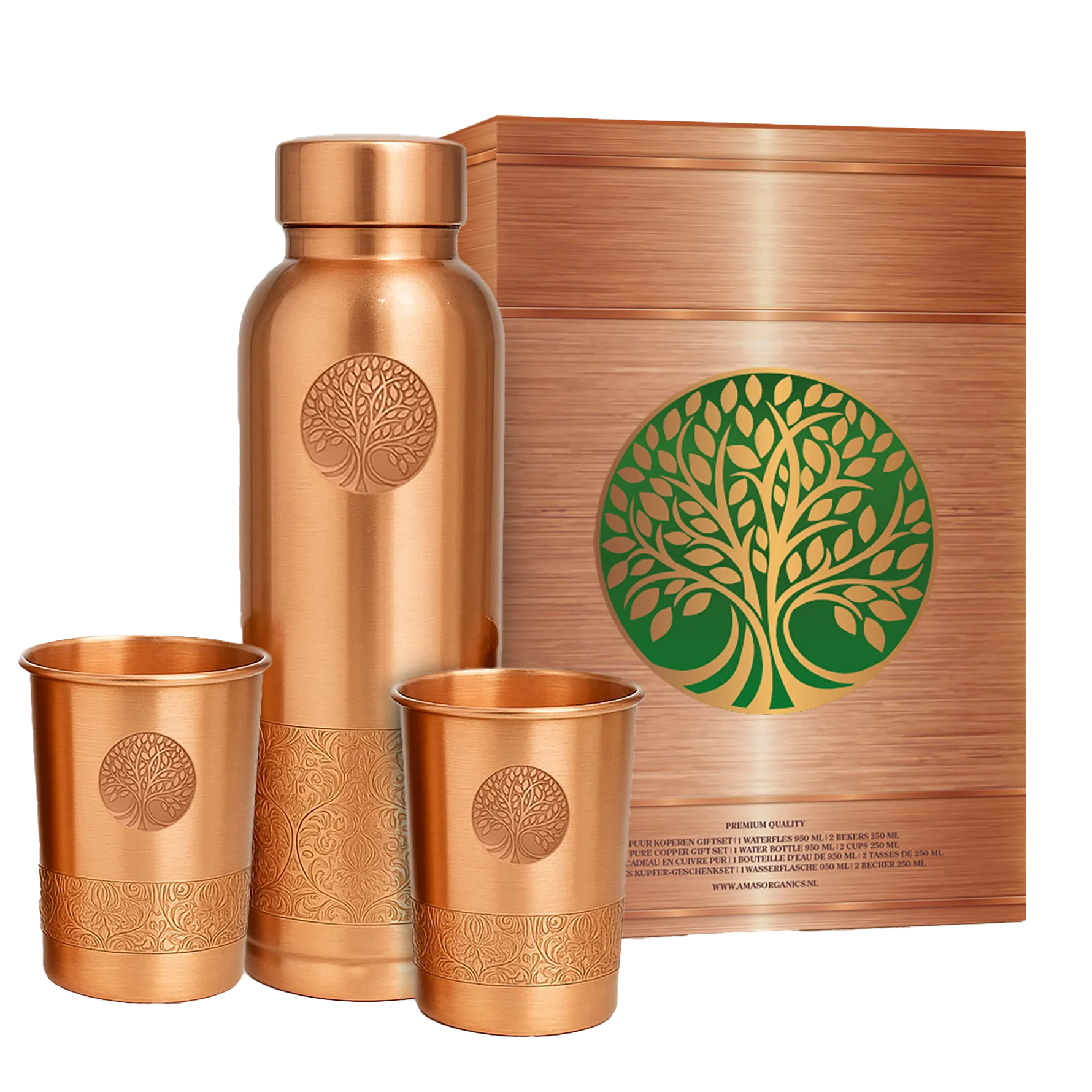 Kupferglas-Set