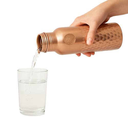 100 % REINE KUPFER-WASSERFLASCHE