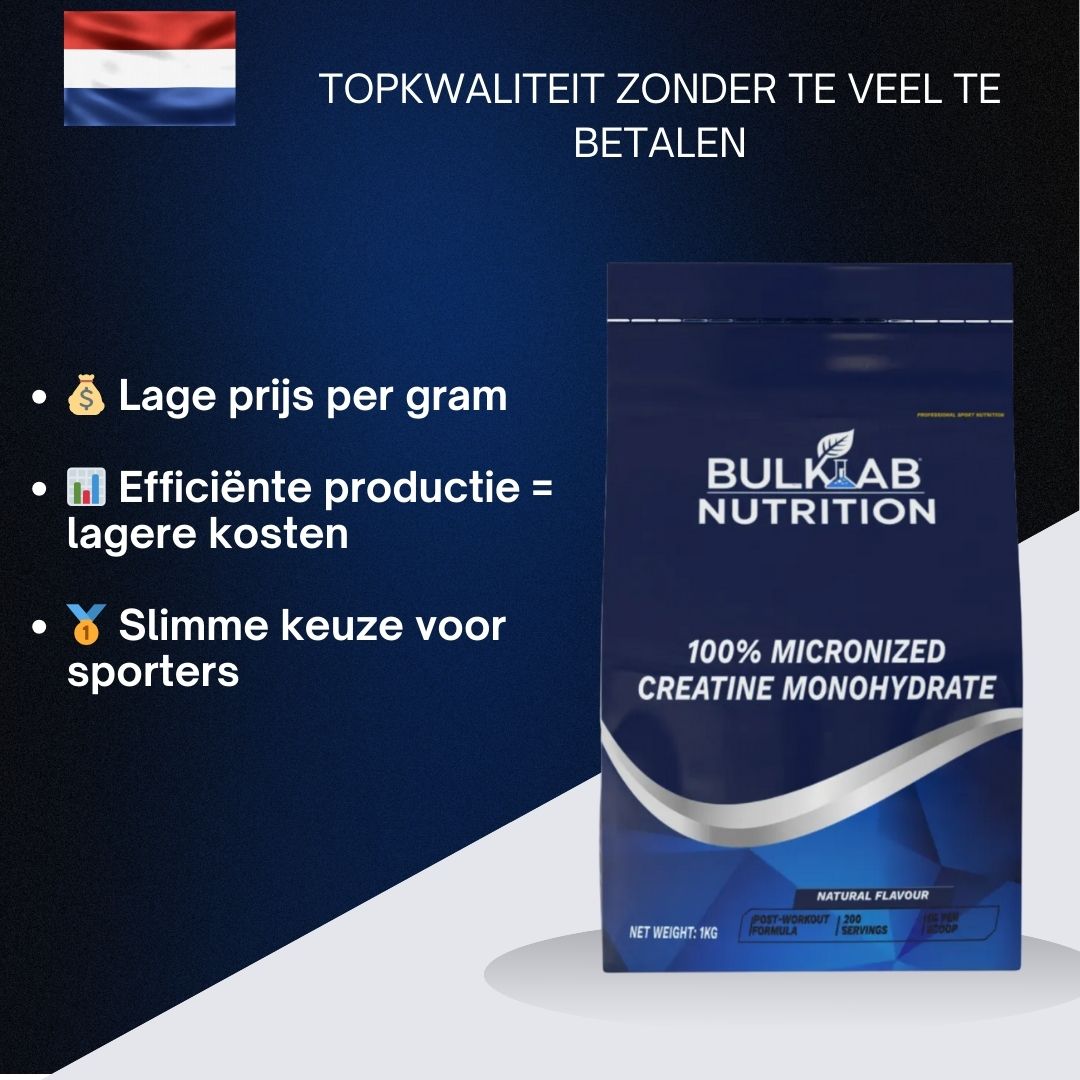 100 % Kreatinmonohydraat mikronisiert – BulkLab Nutrition