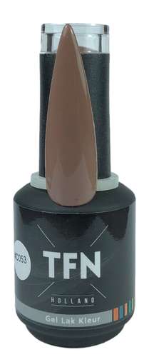 TFN Gel Lak C 053 Midden Bruin Hoogwaardige Professionele Gellak