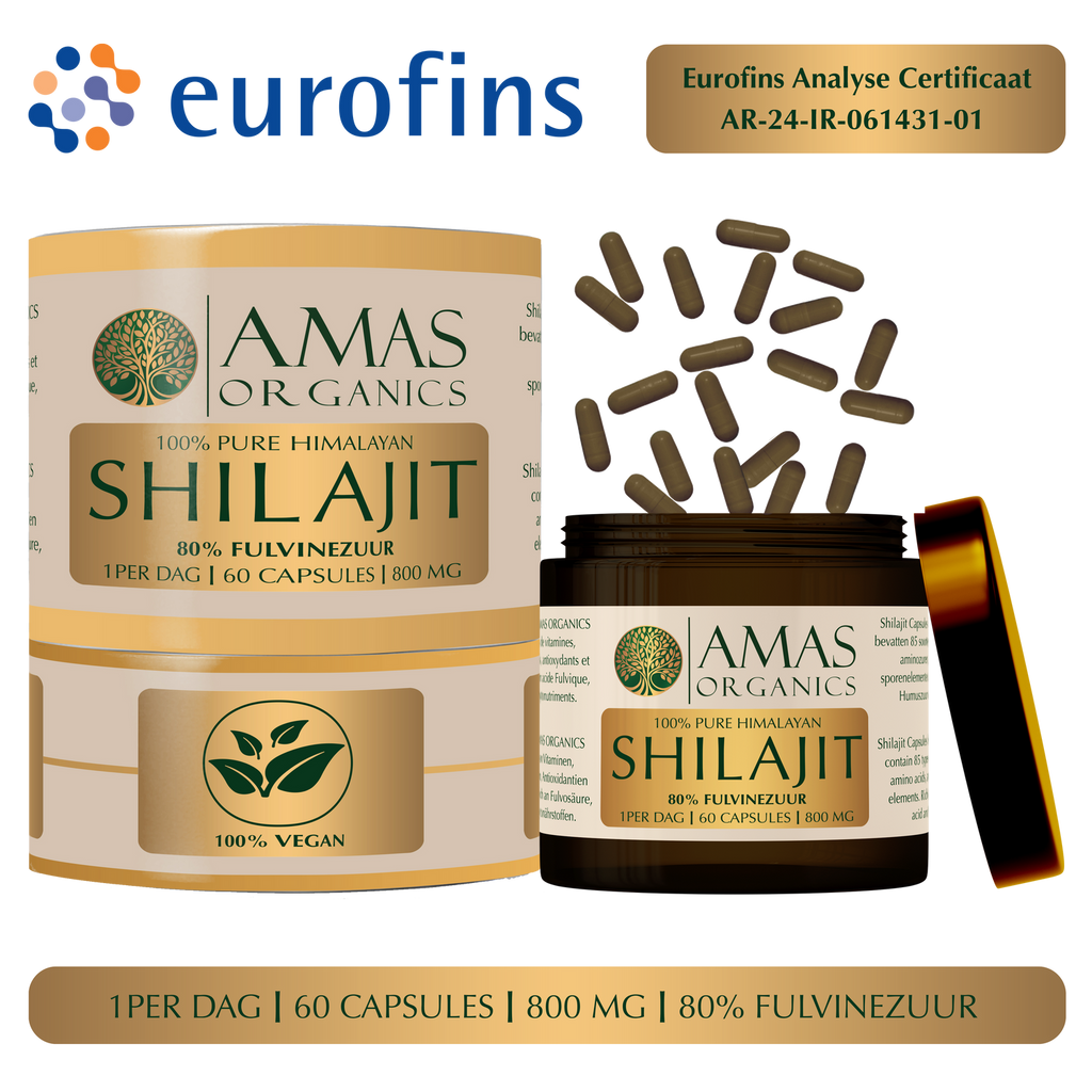 100% REINE HIMALAYA-SHILAJIT-KAPSELN