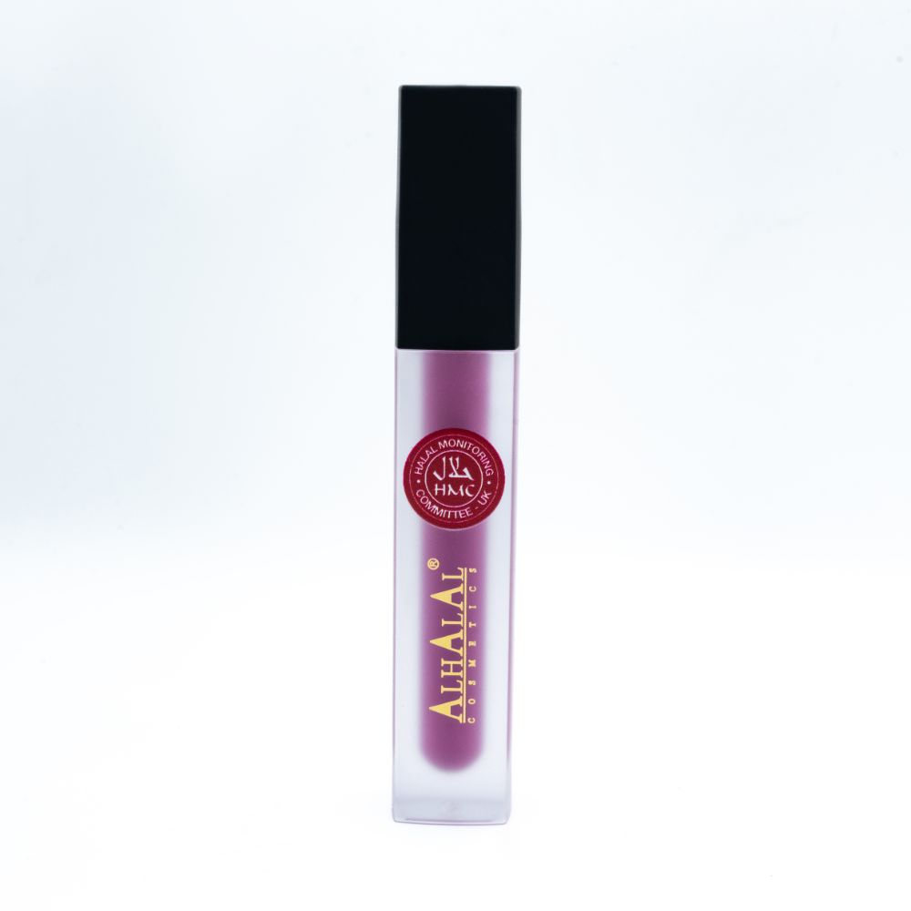 Flüssiger lila Lippenstift