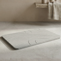 XL Diatomity Stone Bath Mat – natürlich, schnell trocknend – hygienisch – schimmelfrei und stilvoll 75x45 cm