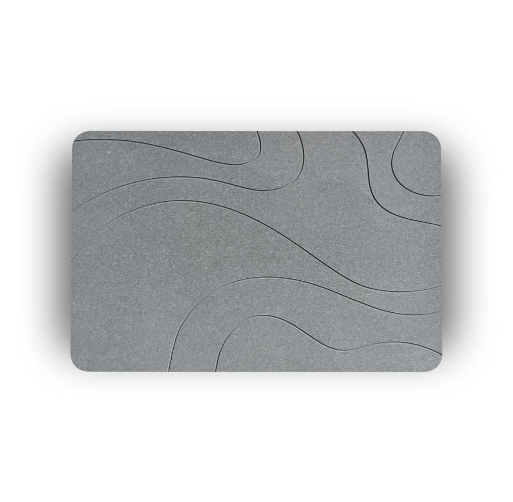 XL Diatomity Stone Bath Mat – natürlich, schnell trocknend – hygienisch – schimmelfrei und stilvoll 75x45 cm