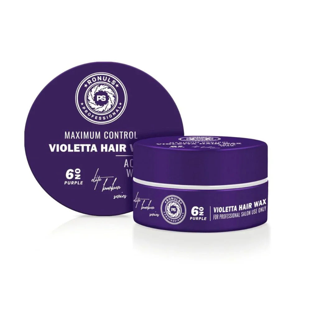 Ronuls Professional haarstyling Violetta wax met styling kam Voordeelverpakking 3x 150ml