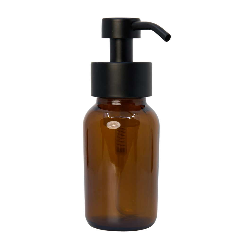 Glasflasche mit Schaumstoffpumpe