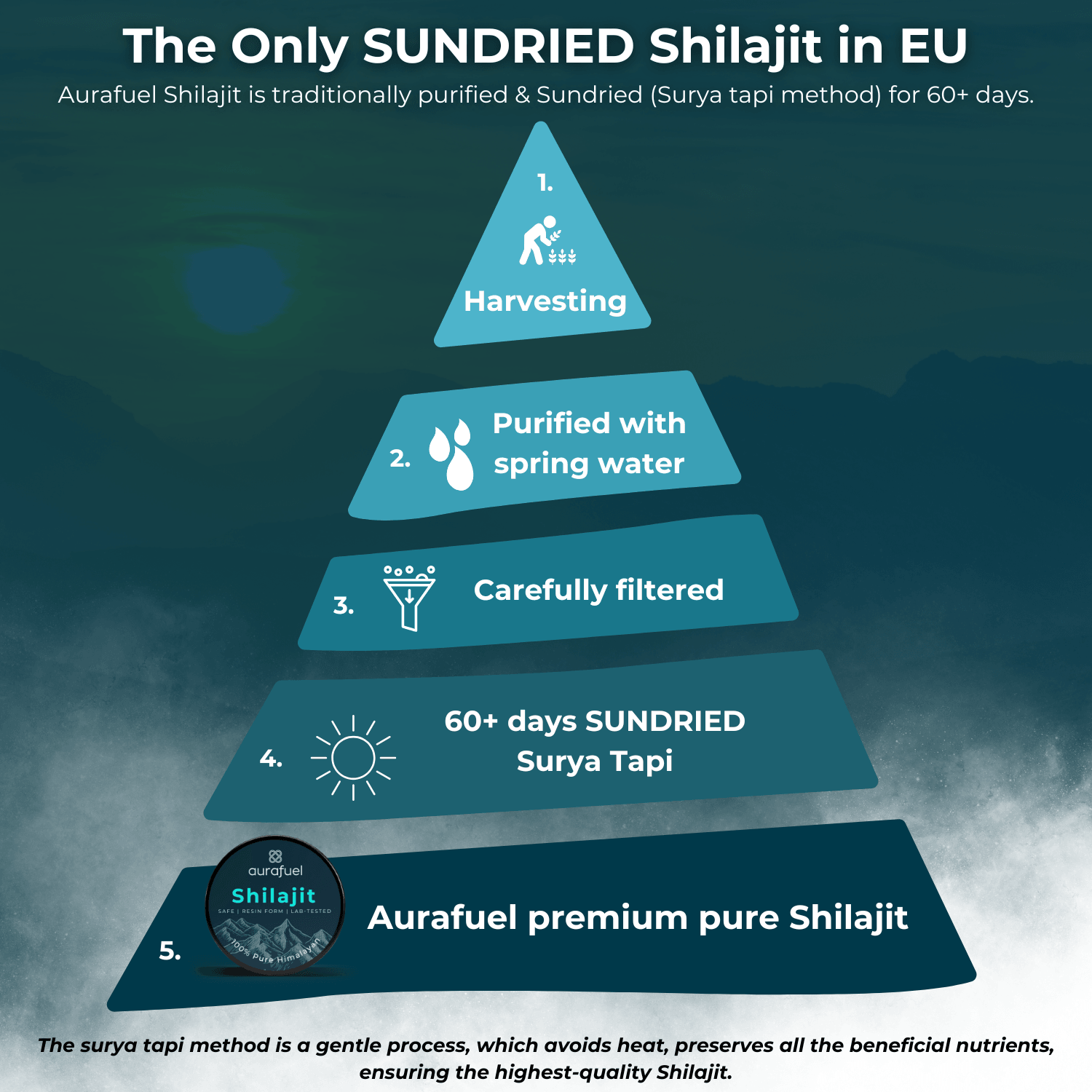 Reines Shilajit-Harz aus dem Himalaya – 100 % authentisch und gereinigt