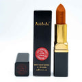 Alhalal Cosmetics matte velvet ORANGE LIPSTICK in schwarzer und goldfarbener Hülle mit Verpackung
