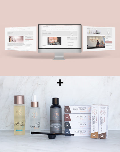 Online-Schulung Hybrid Brow Tinting + Starterkit (verschiedene Sprachen)