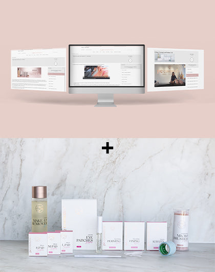 Online Training Lash Volume Lift + Starterkit (verschiedene Sprachen)